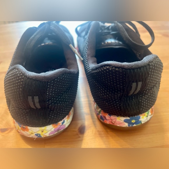 No Bull Gym Sneakers Daisy Trainer Low Top Floral Black Shoes Women's Sz 8 - Picture 7 of 9